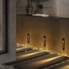 Lâmpada de parede LED de encastrar - com sensor de movimento - IP65 exterior - 3W