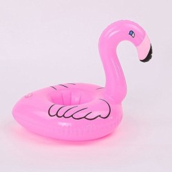 Inflatable flamingo - pool drink holder - floating toy - 10 piecesInflatable