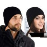 Warm knitted hat - with thick fur inside - unisexHats & Caps