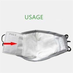 Filtros de máscara facial - carvão ativado - PM25 - 5 camadas - anti-poeira - antibacteriano