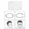 Filtros de máscara facial - carvão ativado - PM25 - 5 camadas - anti-poeira - antibacteriano