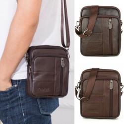 Bolsa de ombro pequena de couro