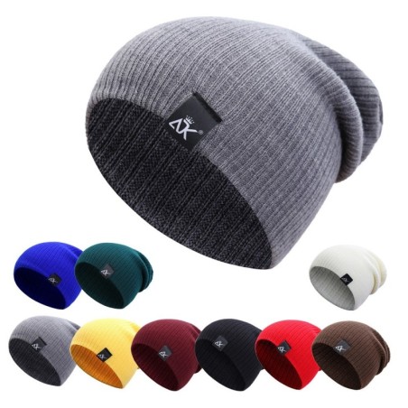 Gorro de inverno tricotado - gorro unissex