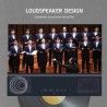 12 polegadas - Amplificador de tela - lupa de vidro 3D com alto-falante Bluetooth - para smartphone
