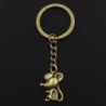 Cute little mouse - bronze/silver - keyringKeyrings
