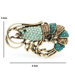 Camarão cristal - broche