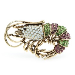 Camarão cristal - broche