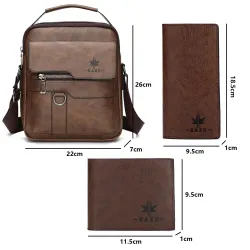 Leather shoulder bag - with zipper - wallet - waterproofBags
