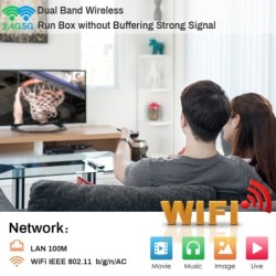 Android 10 - TV Box - Blacklight 6K - Wifi - Assistente de voz 4GB RAM 32G 64G