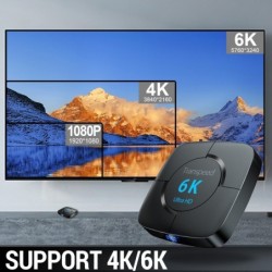 Android 10 - TV Box - Blacklight 6K - Wifi - Assistente de voz 4GB RAM 32G 64G