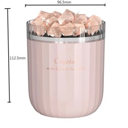 Cristal natural - umidificador de ar sem fio de aromaterapia - com lâmpada de atmosfera - difusor de óleo essencial