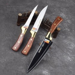 Stainless kitchen knives - setSteel