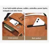 Leather shoulder bag - with zipper - wallet - waterproofBags