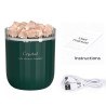 Cristal natural - umidificador de ar sem fio de aromaterapia - com lâmpada de atmosfera - difusor de óleo essencial