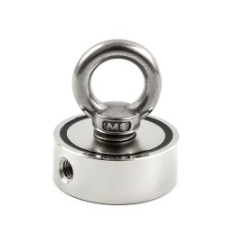 Strong neodymium magnet - double sided - with hook - ring holeMagnets