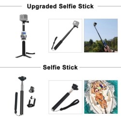 Conjunto de acessórios GoPro - suporte - alça de peito - adaptador de tripé - alça flutuante