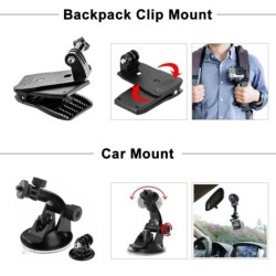 Conjunto de acessórios GoPro - suporte - alça de peito - adaptador de tripé - alça flutuante