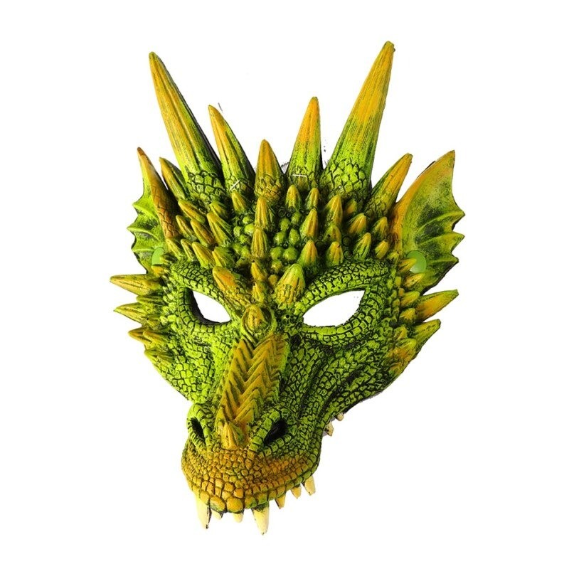 Máscara de Halloween - rosto de dragão 3D