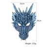 Máscara de Halloween - rosto de dragão 3D