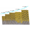 Titanium coated twist drill bits - 50 piecesBits & drills