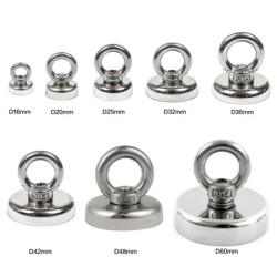 Strong neodymium magnet - deep sea recovery - with ring eyeboltMagnets