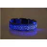 LED dog collar - safety night walk - colorful leopard printCollars & Leads