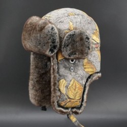 Military warm winter hat - with ears protection - wool / thick fur - Russian ushankaHats & Caps
