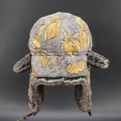 Chapéu militar de inverno quente - com proteção para as orelhas - lã / pêlo grosso - ushanka russo