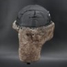 Chapéu militar de inverno quente - com proteção para as orelhas - lã / pêlo grosso - ushanka russo