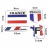 3D aluminum car sticker - French flagStickers