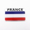 Adesivo de carro de alumínio 3D - bandeira francesa