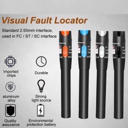 Localizador visual de falhas - testador de cabos de fibra/óptica - laser vermelho - SC/FC/ST