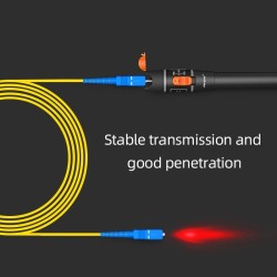 Localizador visual de falhas - testador de cabos de fibra/óptica - laser vermelho - SC/FC/ST
