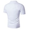 Fashionable short sleeve t-shirt - stand up open collar - printed sleevesT-shirts