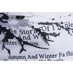 Fashionable short sleeve t-shirt - stand up open collar - printed sleevesT-shirts