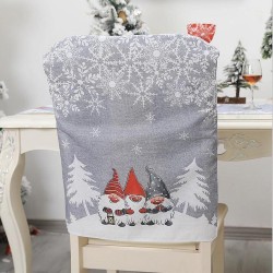 Capa de cadeira de chapéu de Papai Noel - decoração de Natal