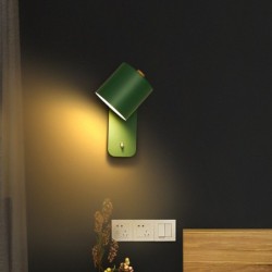 Candeeiro de parede LED - estilo nórdico moderno - cabeça rotativa - com interruptor