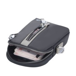 Bolsa de ombro multifuncional - bolsa de cintura - orifício para fone de ouvido