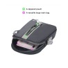 Bolsa de ombro multifuncional - bolsa de cintura - orifício para fone de ouvido