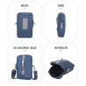 Bolsa de ombro multifuncional - bolsa de cintura - orifício para fone de ouvido