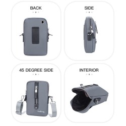 Bolsa de ombro multifuncional - bolsa de cintura - orifício para fone de ouvido