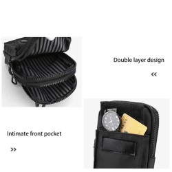 Bolsa de ombro pequena multifuncional - bolsa de cintura - impermeável