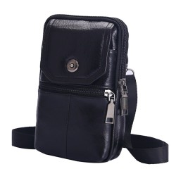 Bolsa de ombro multifuncional - bolsa de cintura de couro