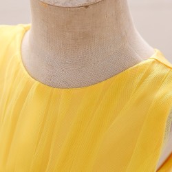 Vestido florido de renda - com laço - cristais - paetês