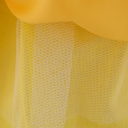 Vestido florido de renda - com laço - cristais - paetês