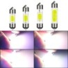 Lâmpada LED COB para carro - C10W C5W - Festoon 31mm 36mm 39mm 41mm - branca