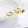 Silver round earrings - with dangle circlesEarrings