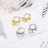 Silver round earrings - with dangle circlesEarrings
