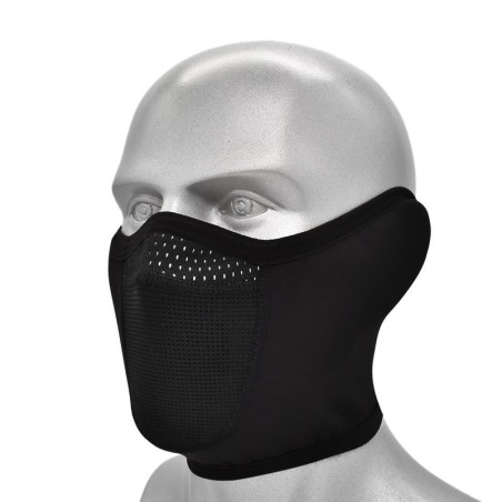 Máscara facial de ciclismo de inverno - quente - térmica - à prova de vento - lã respirável