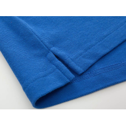 T-shirt polo elegante - manga comprida - logótipo bordado - algodão